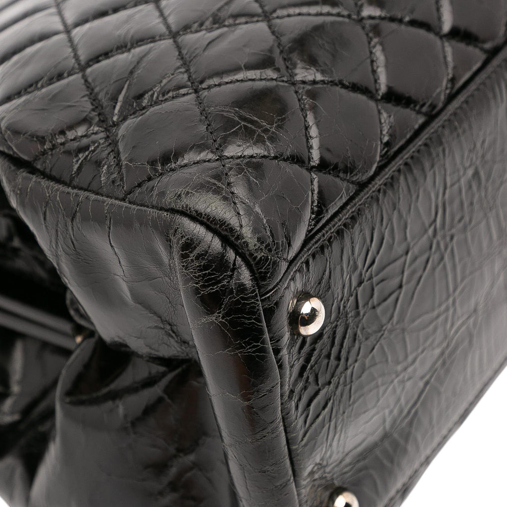 Chanel Large Aged Calfskin Just Mademoiselle Bowling Bag