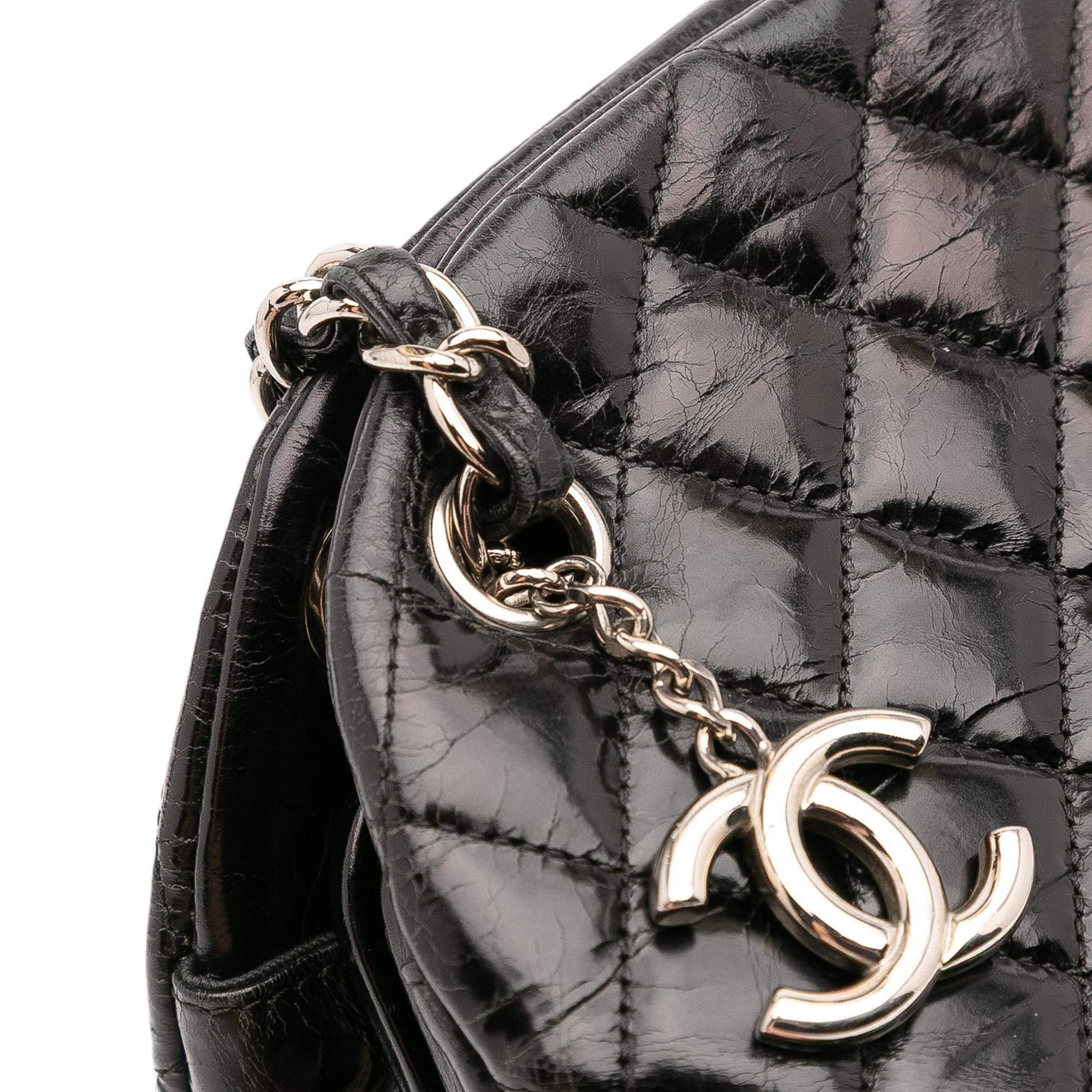 Chanel Large Aged Calfskin Just Mademoiselle Bowling Bag