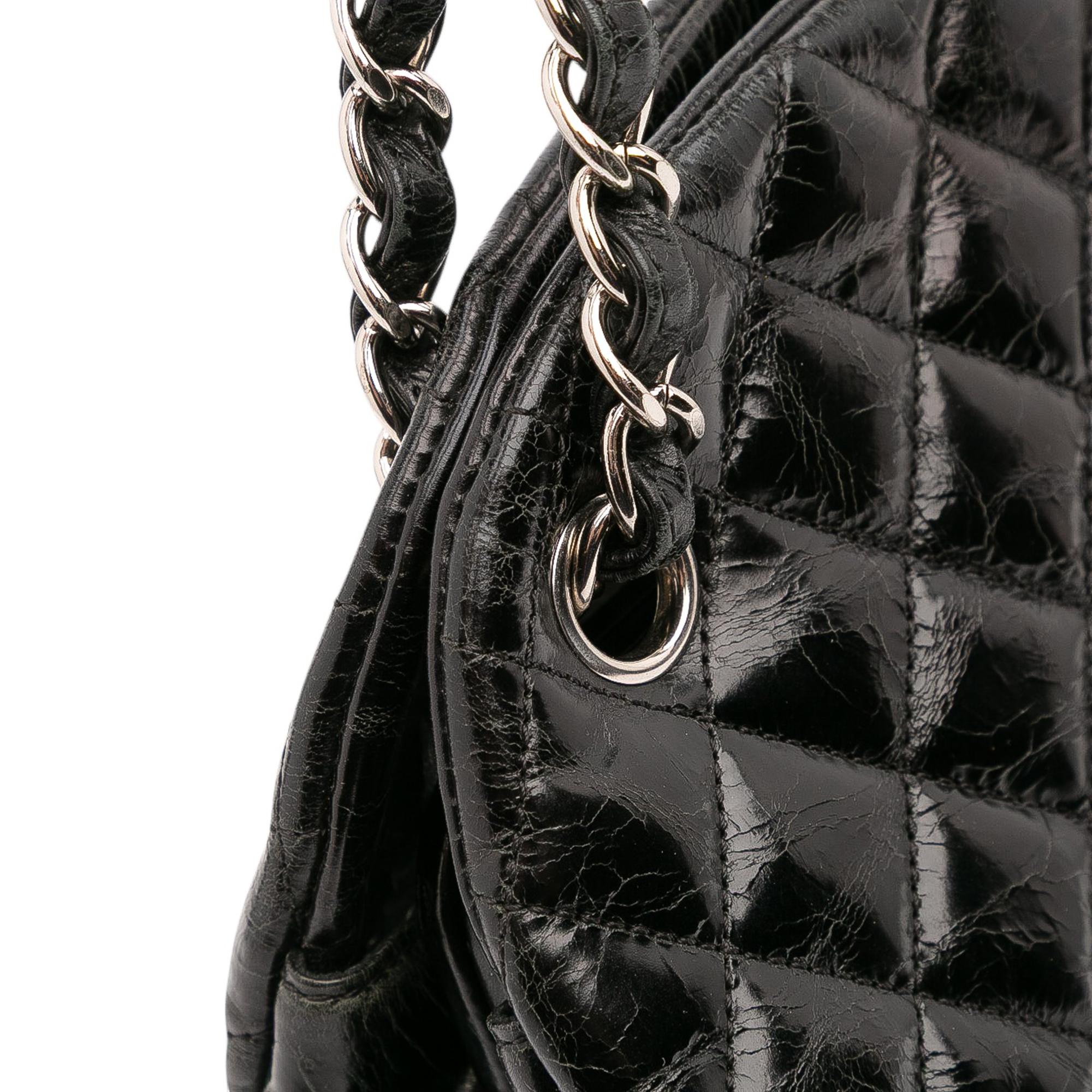 Chanel Large Aged Calfskin Just Mademoiselle Bowling Bag