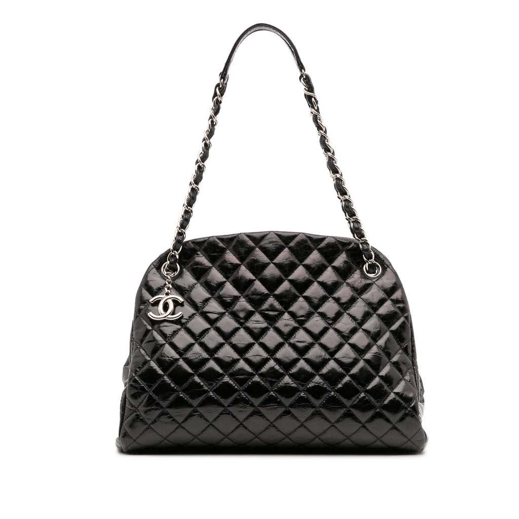Chanel Large Aged Calfskin Just Mademoiselle Bowling Bag
