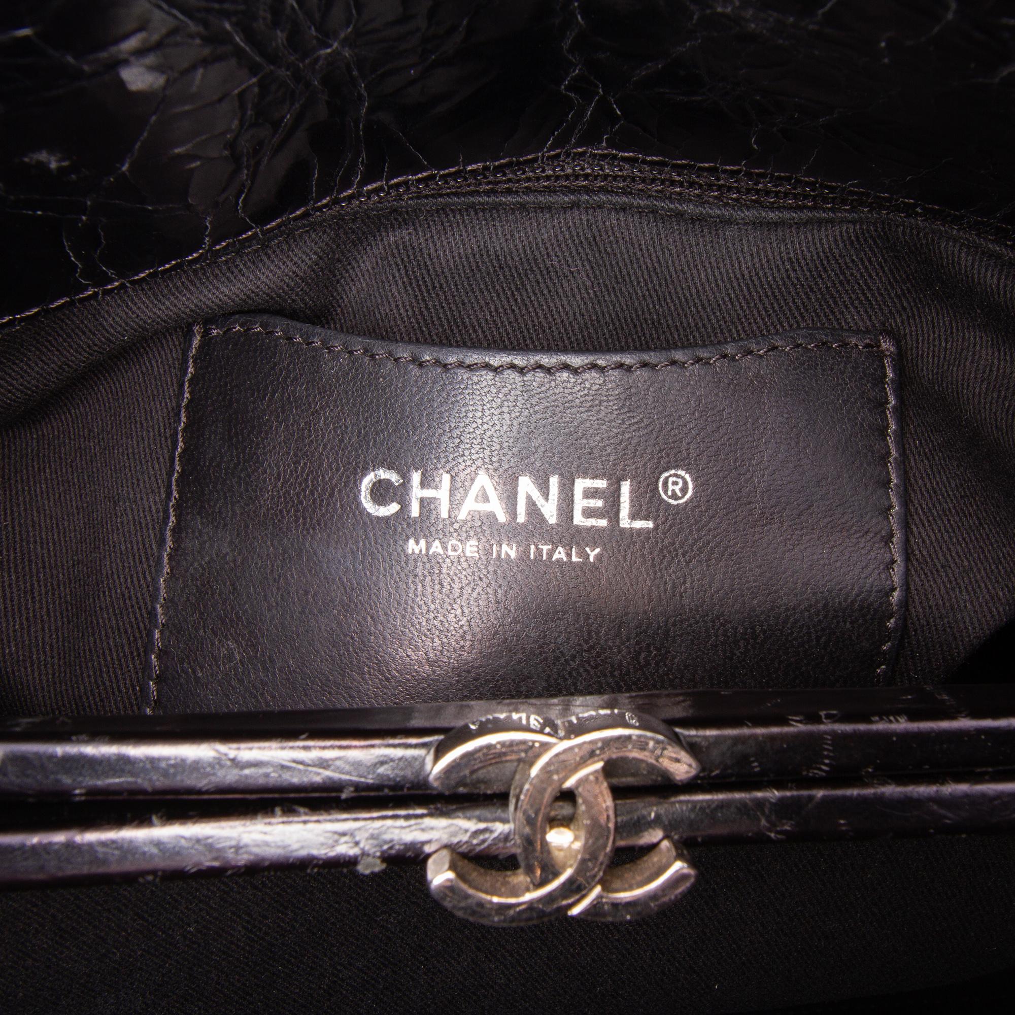 Chanel Large Aged Calfskin Just Mademoiselle Bowling Bag