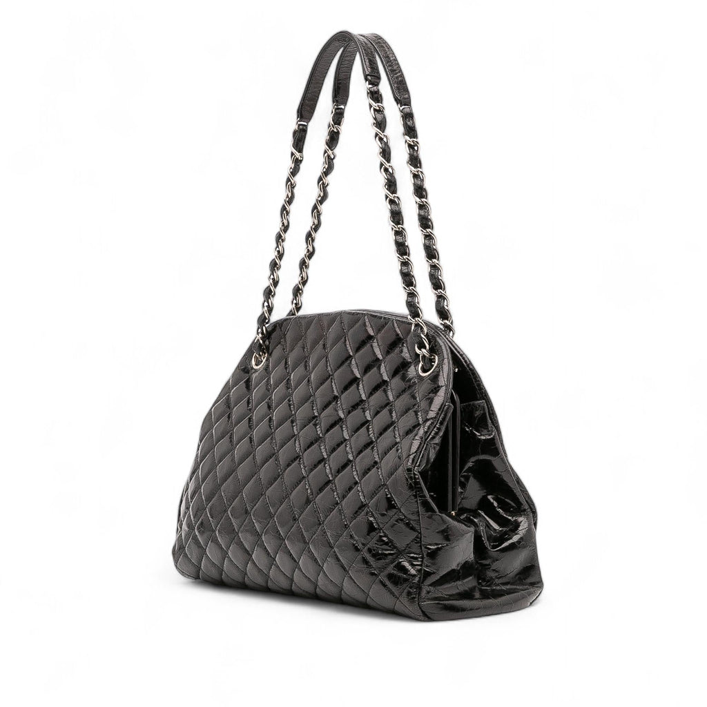 Chanel Large Aged Calfskin Just Mademoiselle Bowling Bag