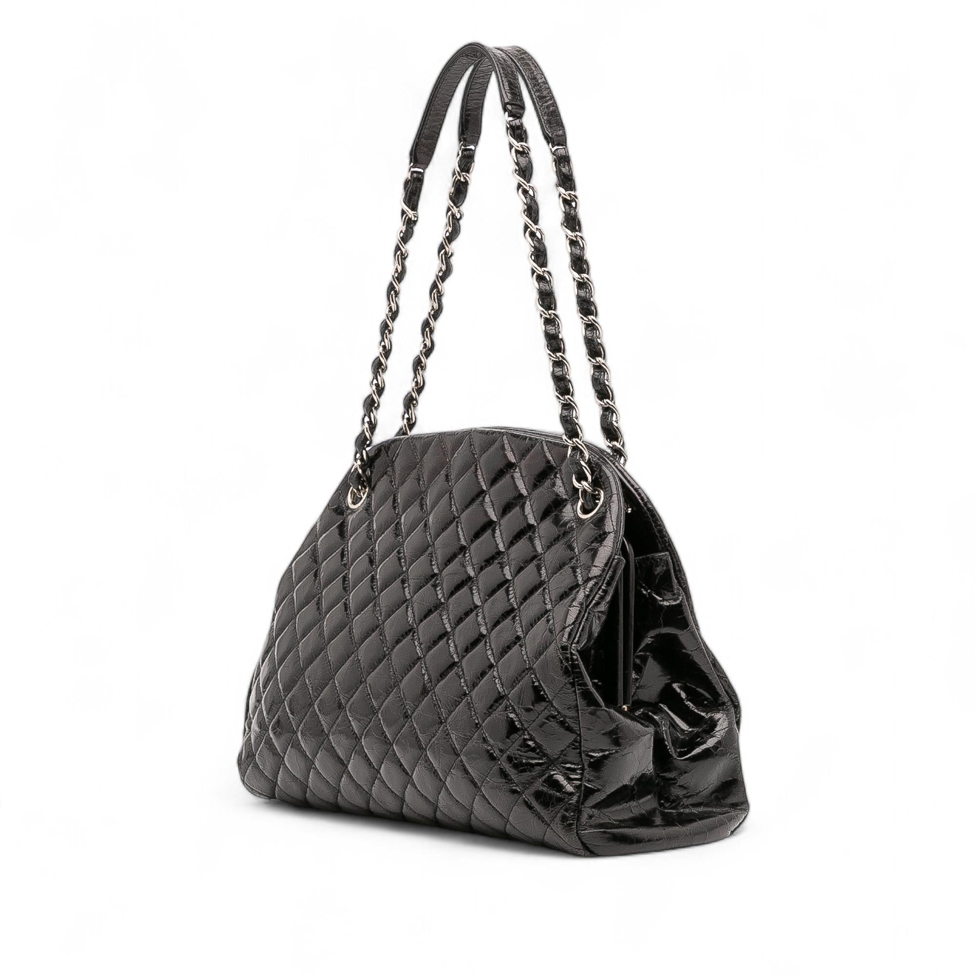 Chanel Large Aged Calfskin Just Mademoiselle Bowling Bag
