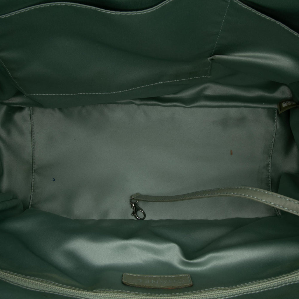 Chanel Large Bicolor Quilted Canvas Paris Biarritz Tote