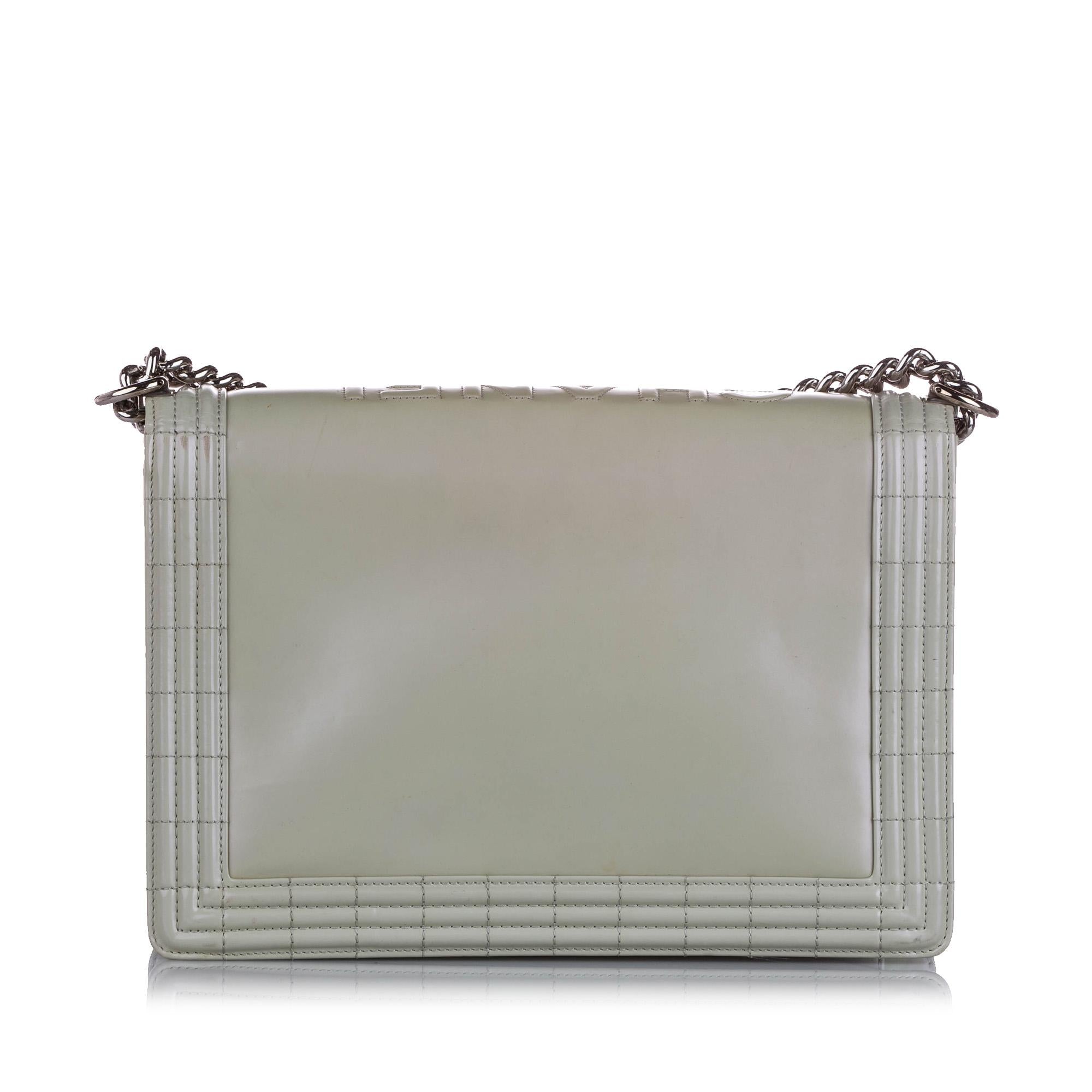 Chanel Large Boy Lambskin Leather Flap Bag (SHG-24074)