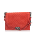 Chanel Large Boy Lambskin Leather Flap Bag (SHG-29954)