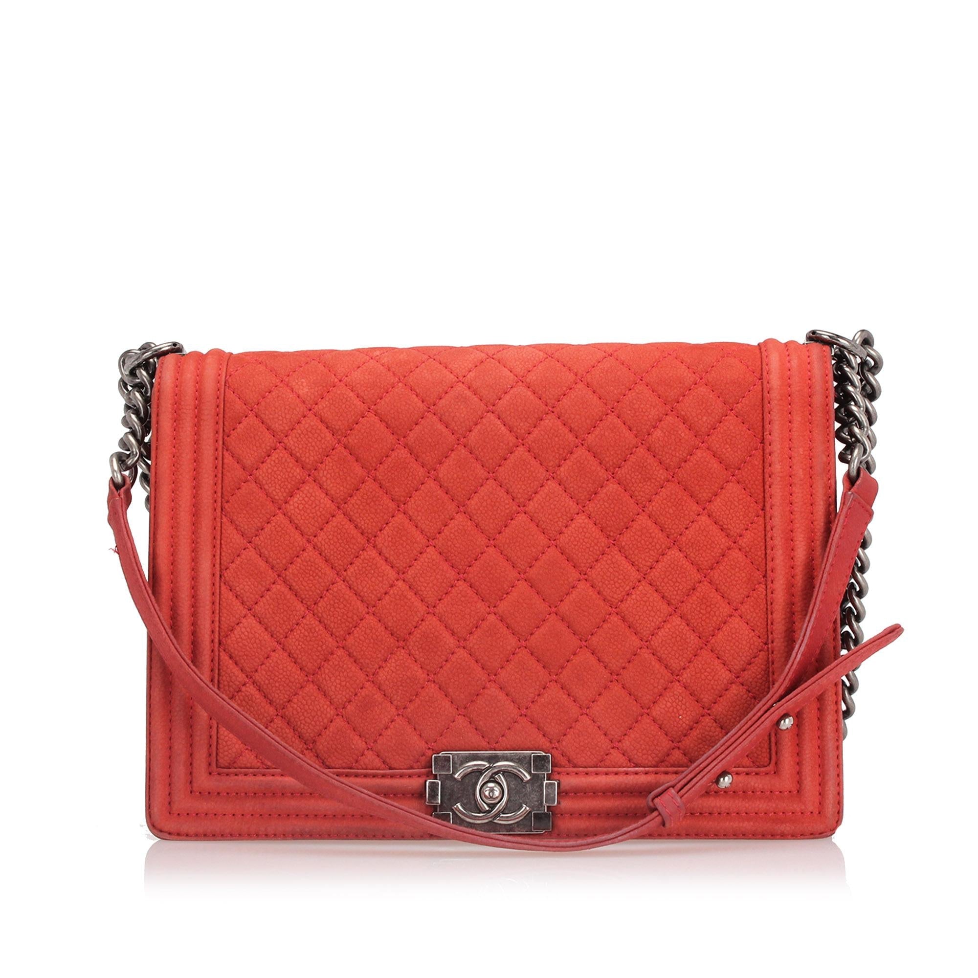 Chanel Large Boy Lambskin Leather Flap Bag (SHG-29954)