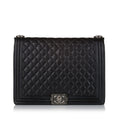Chanel Large Boy Lambskin Leather Flap Bag (SHG-36631)