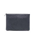 Chanel Large CC Chevron Iridescent Caviar O Case Clutch