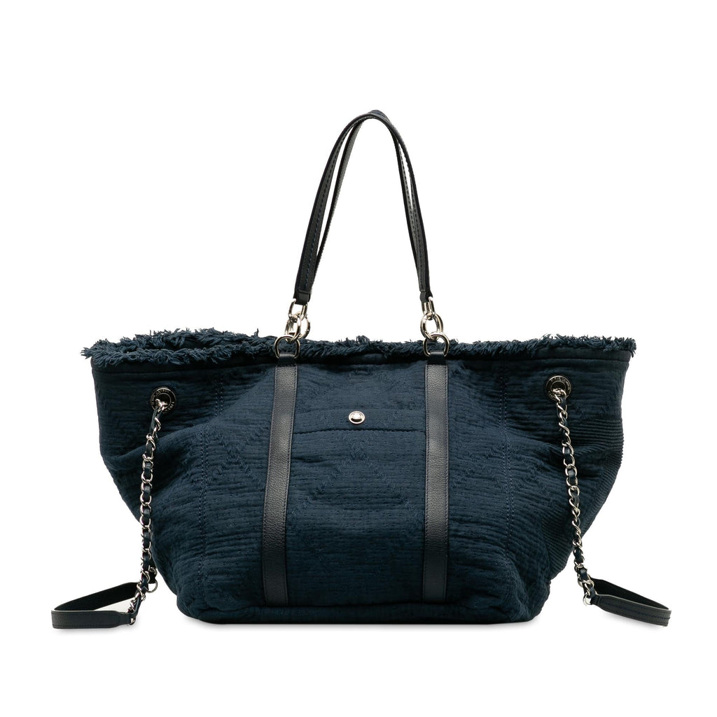 Chanel Large CC Double Face Deauville Satchel (SHG-AIPFAR)