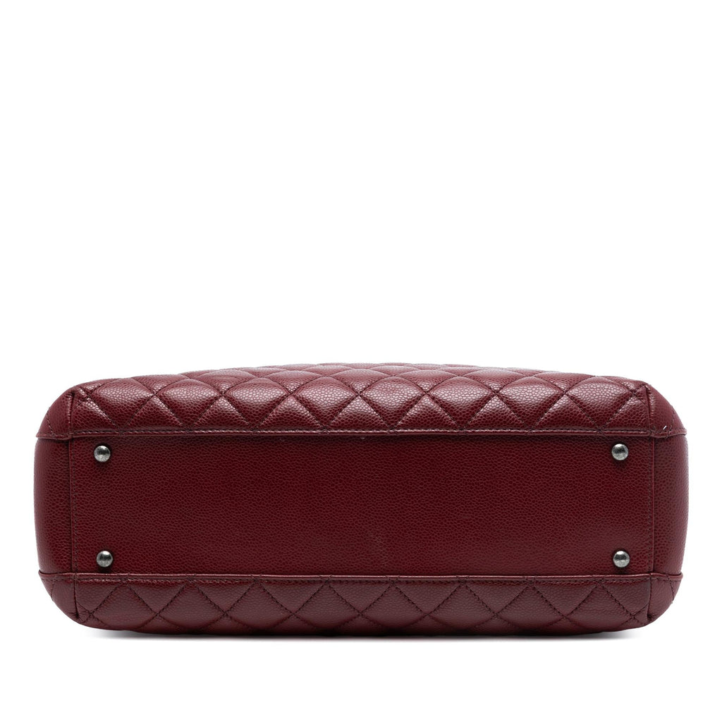Chanel Large CC Quilted Caviar City Shopping Tote