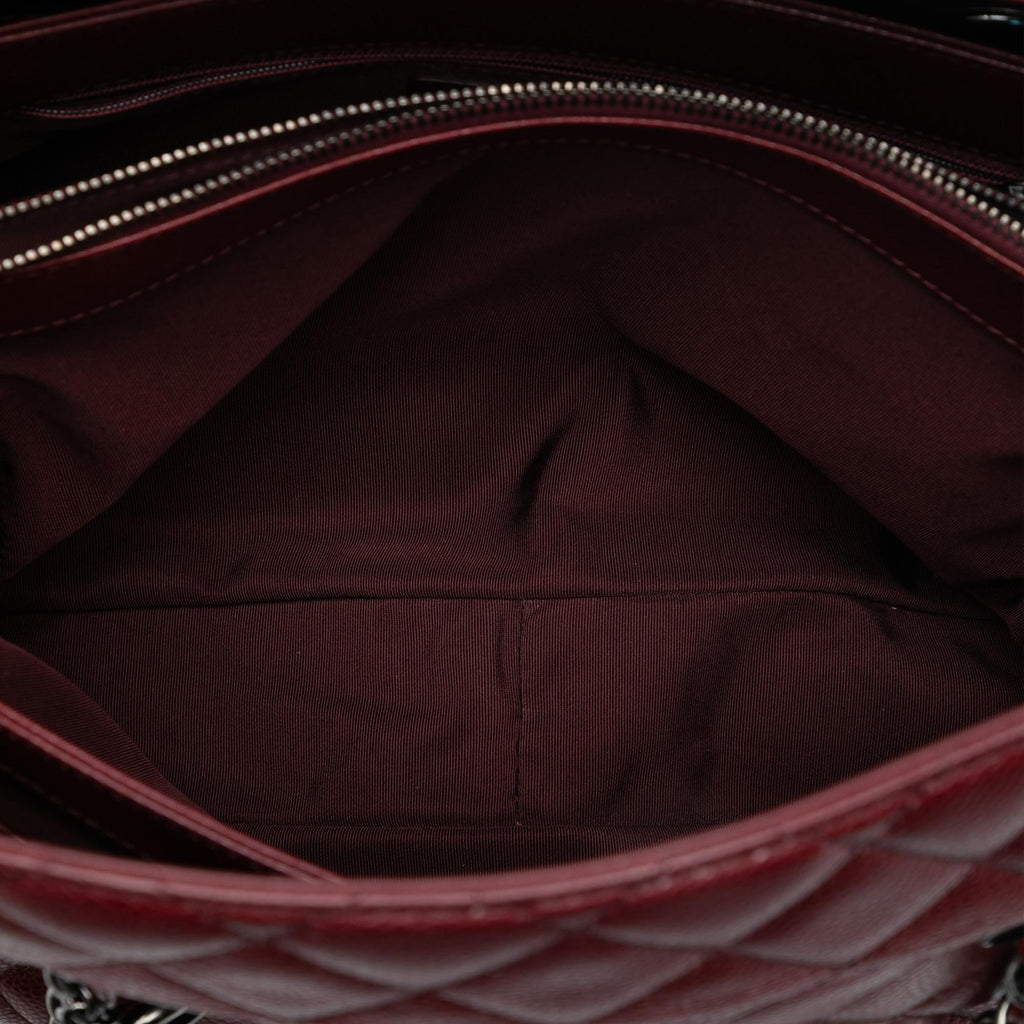 Chanel Large CC Quilted Caviar City Shopping Tote
