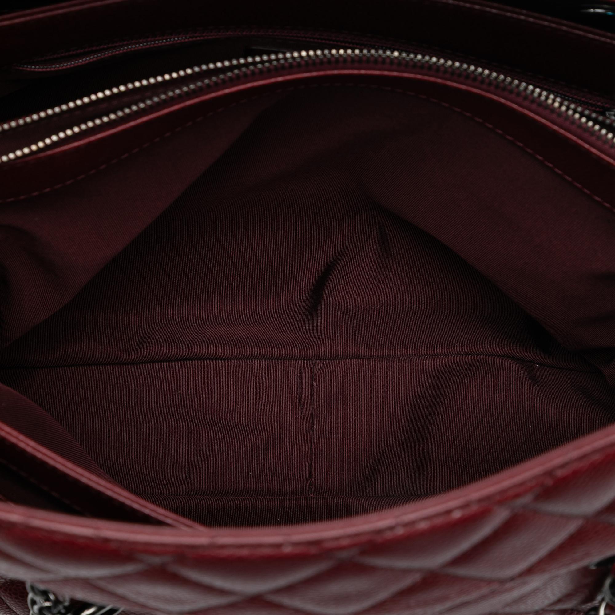 Chanel Large CC Quilted Caviar City Shopping Tote