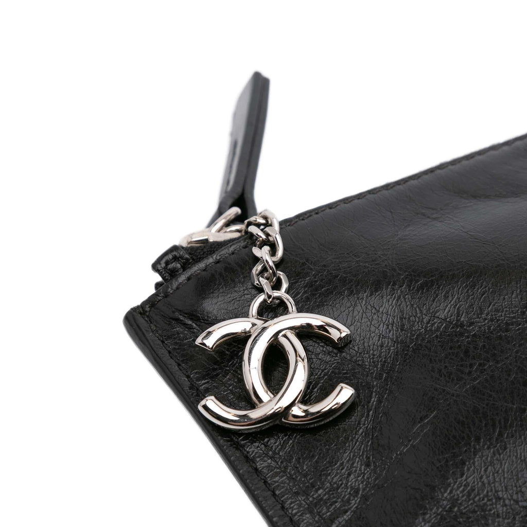 Chanel Large Calfskin Feministe Maize Feminine Pouch