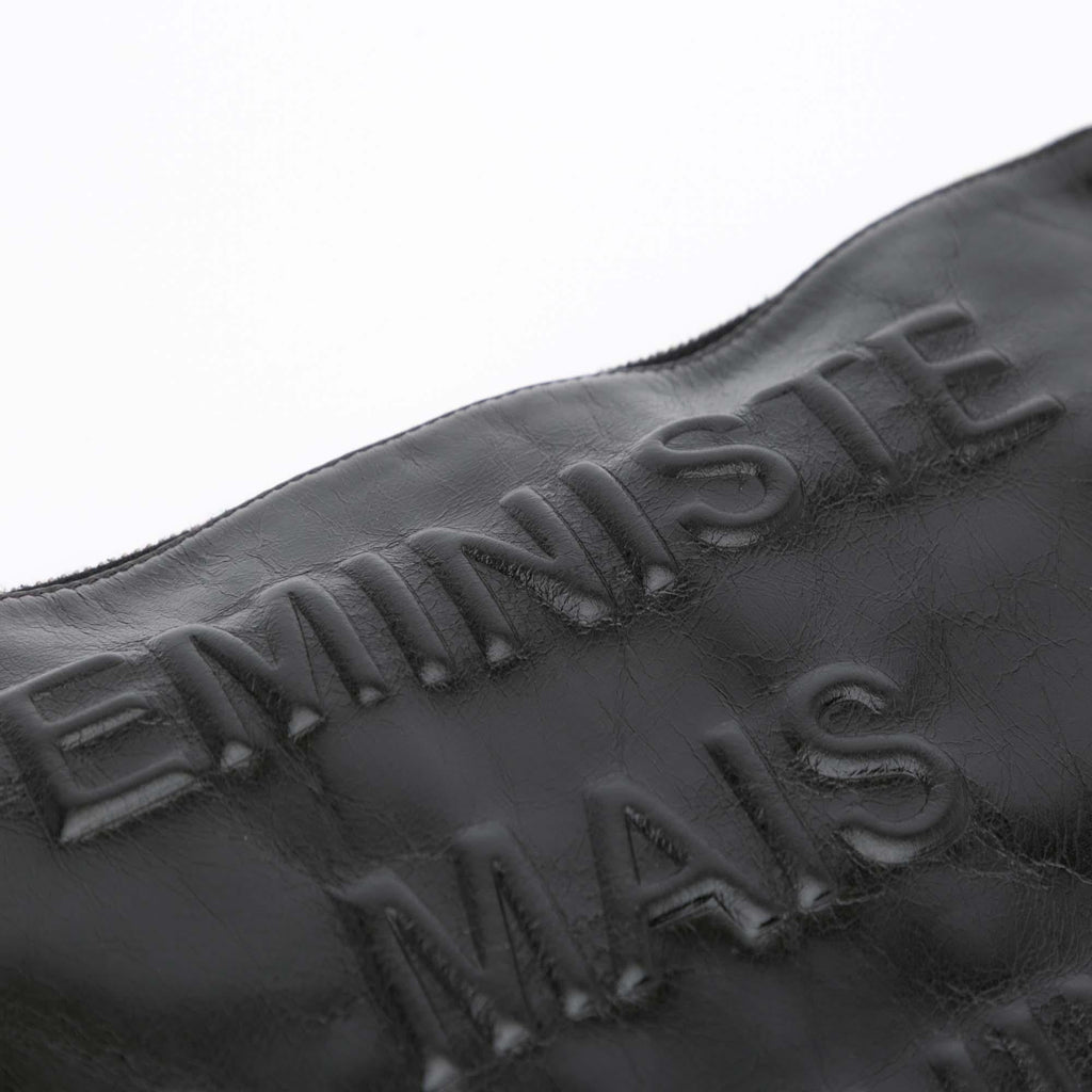 Chanel Large Calfskin Feministe Maize Feminine Pouch