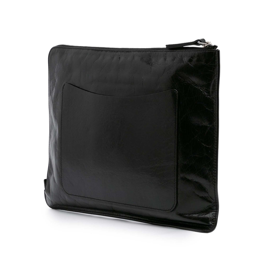 Chanel Large Calfskin Feministe Maize Feminine Pouch
