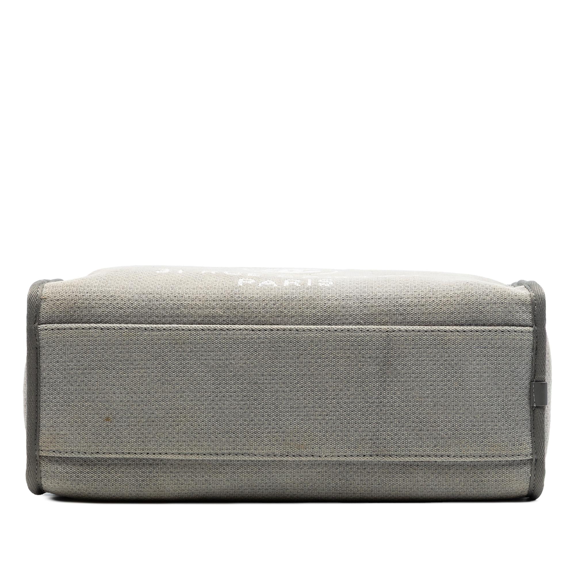 Chanel Large Canvas Deauville Bowling Bag