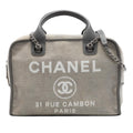 Chanel Large Canvas Deauville Bowling Bag