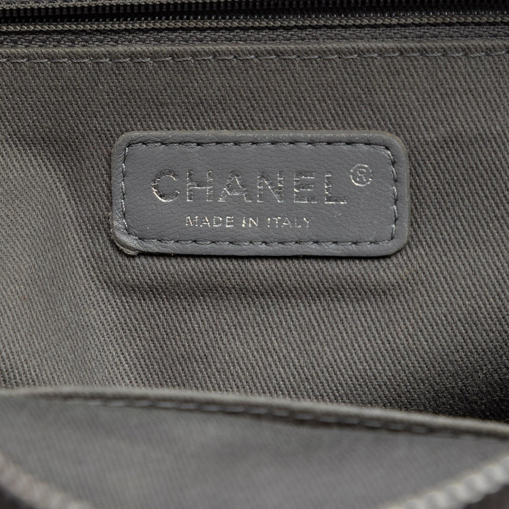 Chanel Large Canvas Deauville Bowling Bag