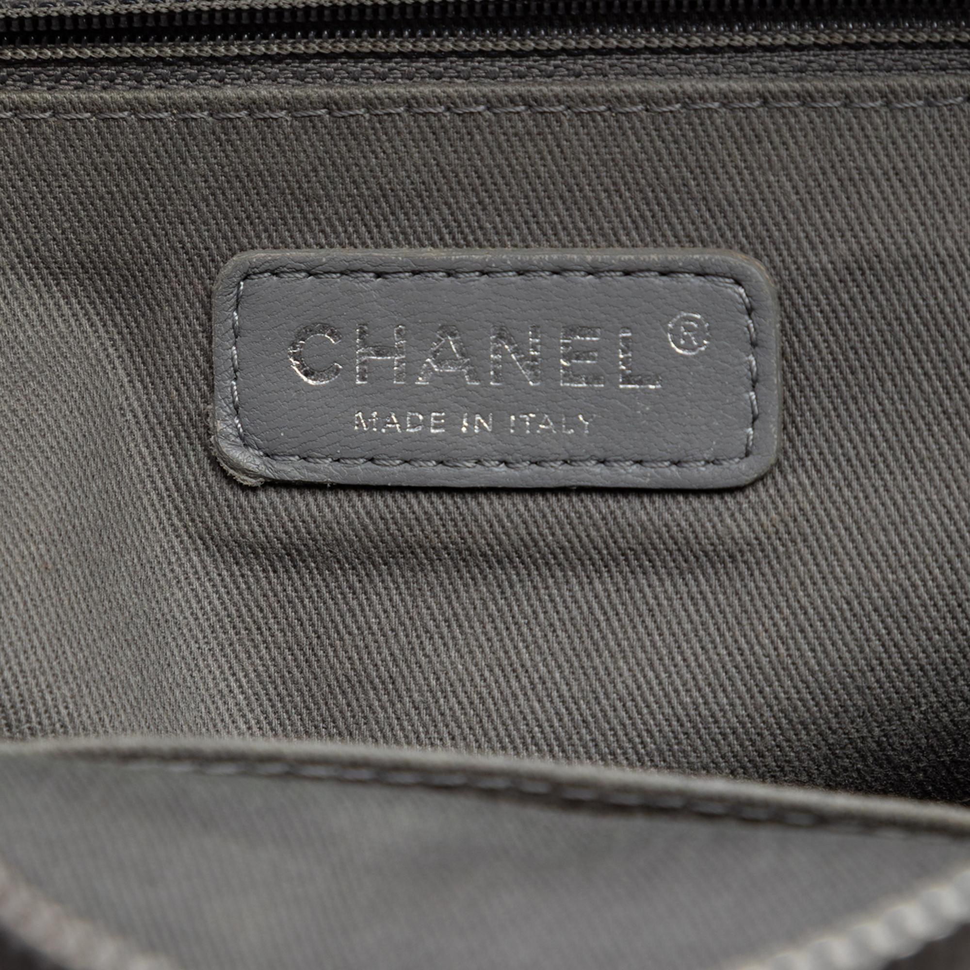 Chanel Large Canvas Deauville Bowling Bag
