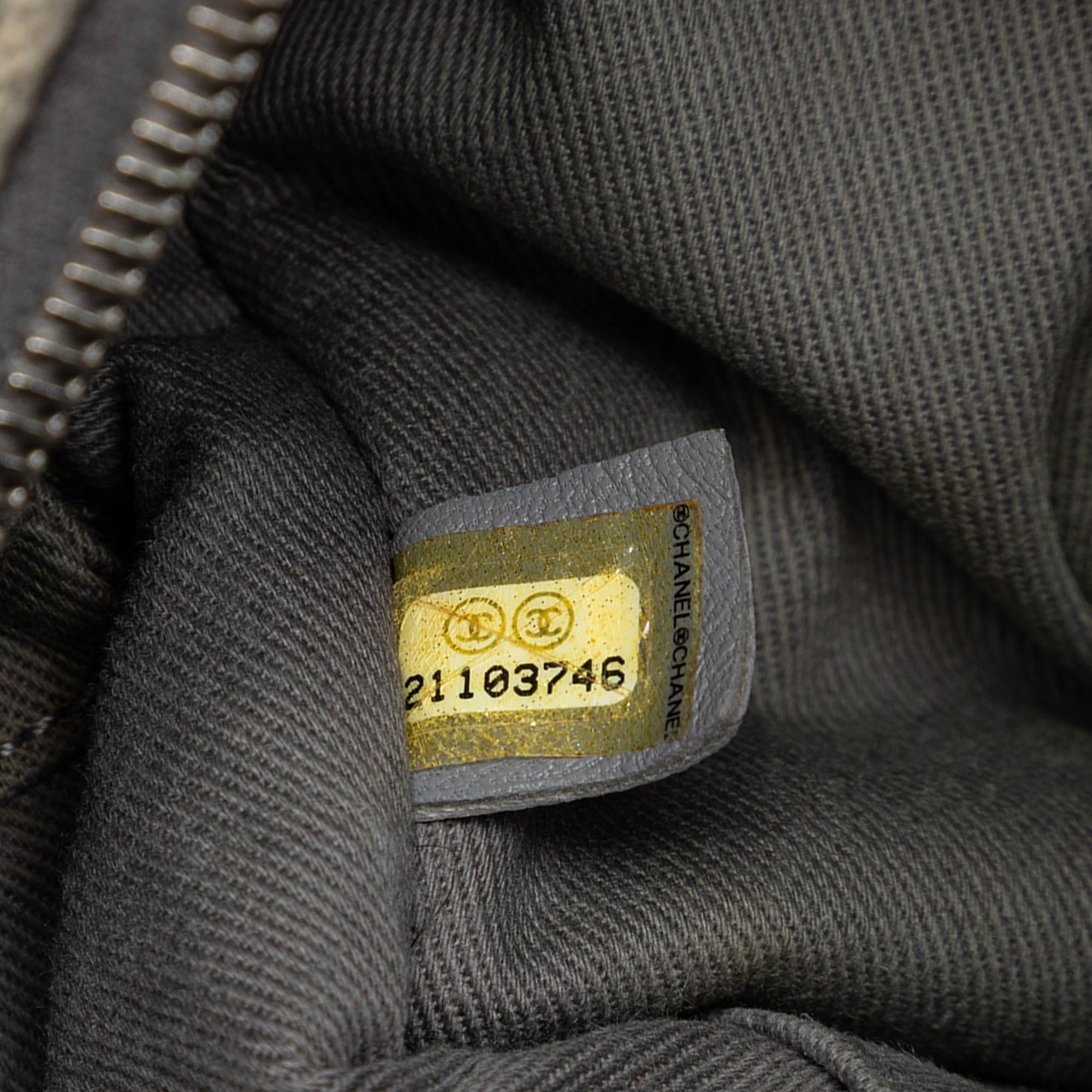 Chanel Large Canvas Deauville Bowling Bag
