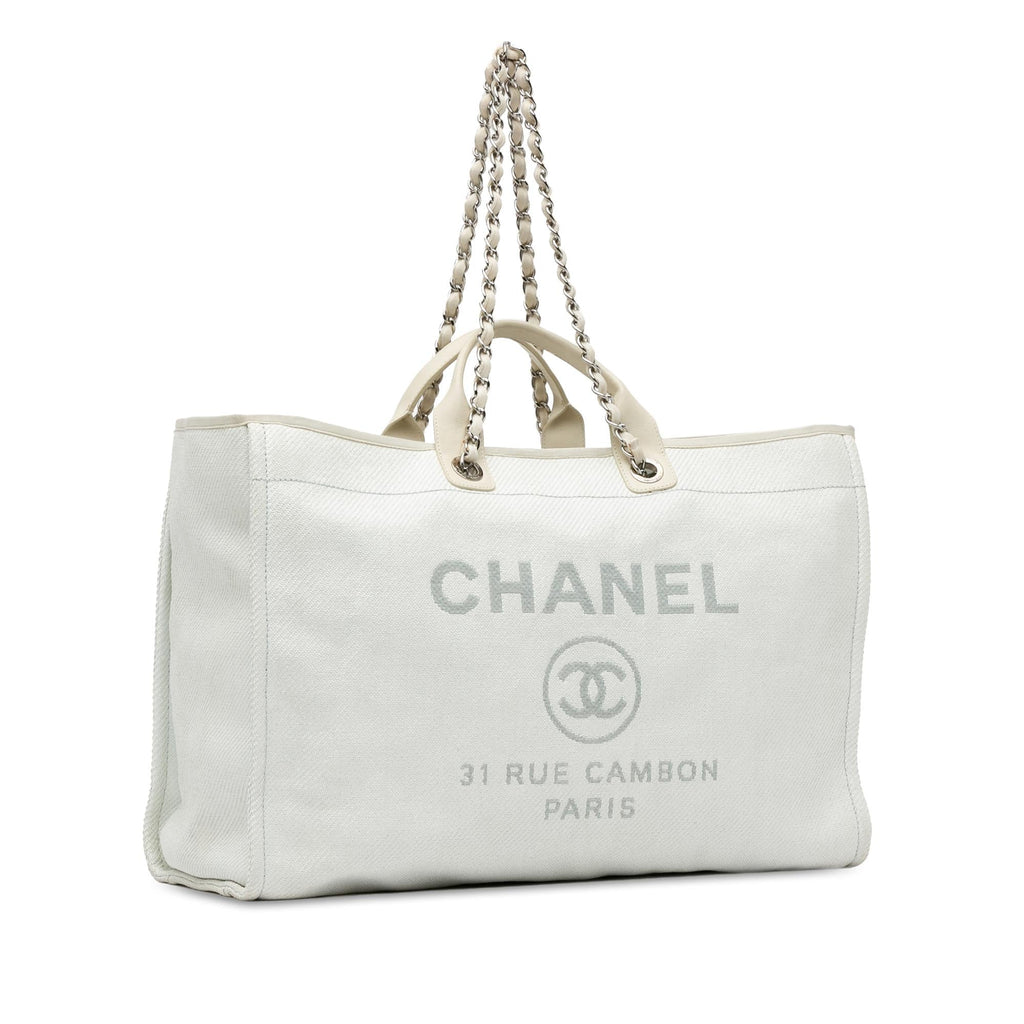 Chanel Large Canvas Deauville Tote (SHG-bO4Jvd)