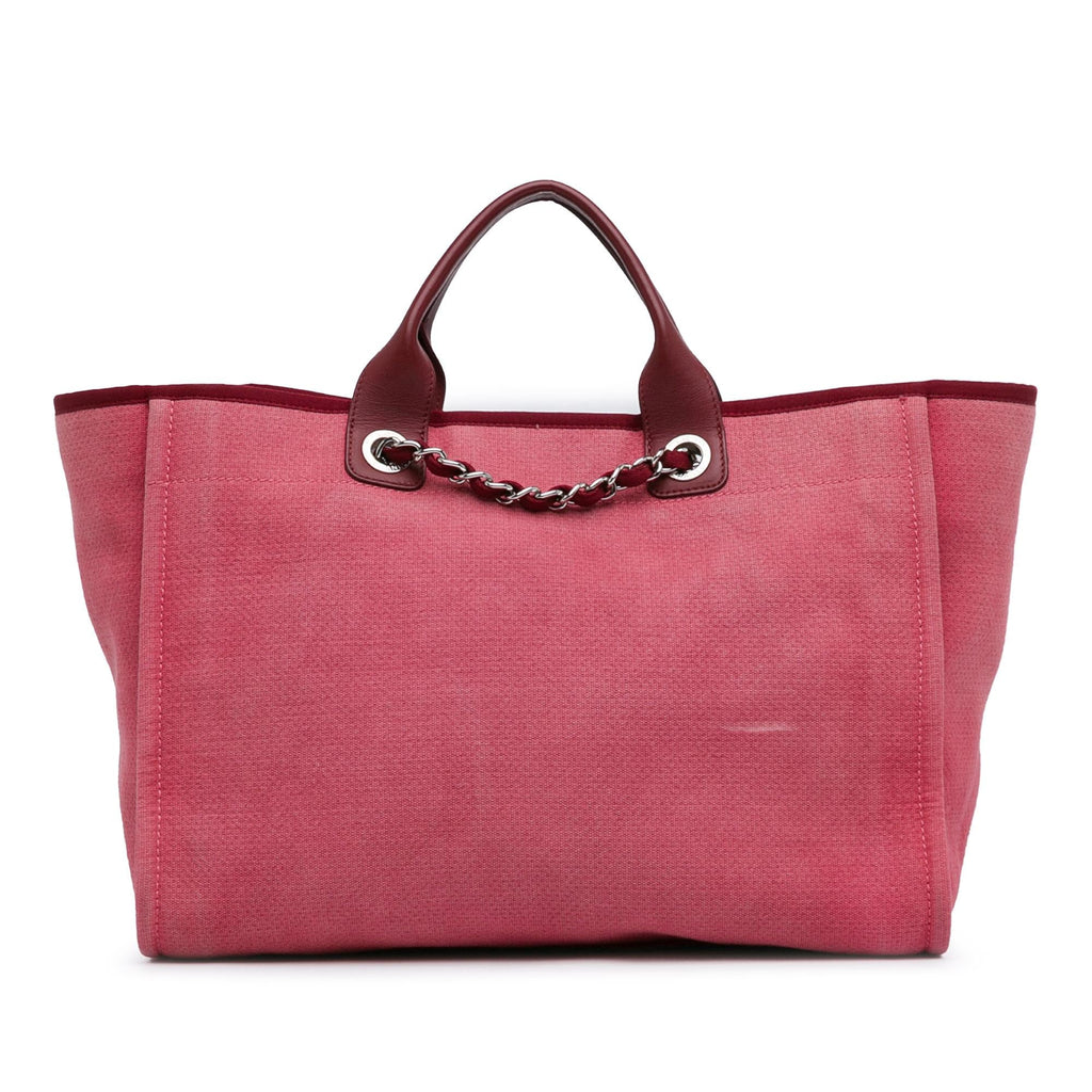 Chanel Large Canvas Deauville Tote (SHG-pTGQWm)