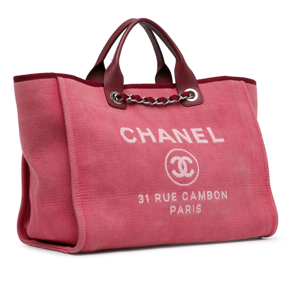 Chanel Large Canvas Deauville Tote (SHG-pTGQWm)