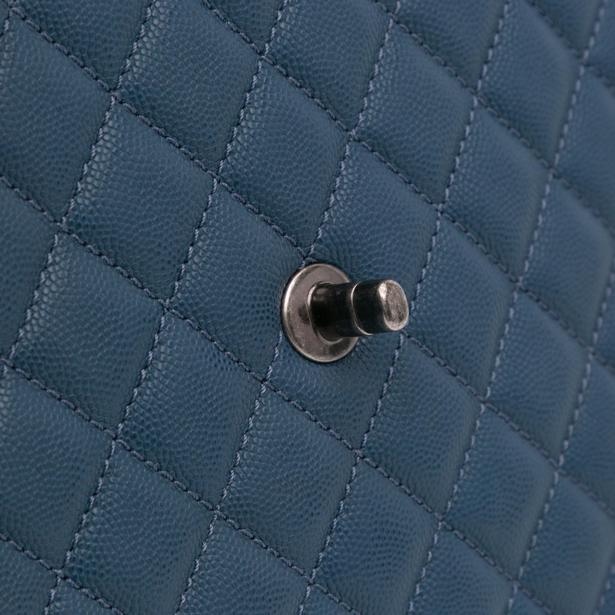 Chanel Large Caviar Coco Top Handle Bag