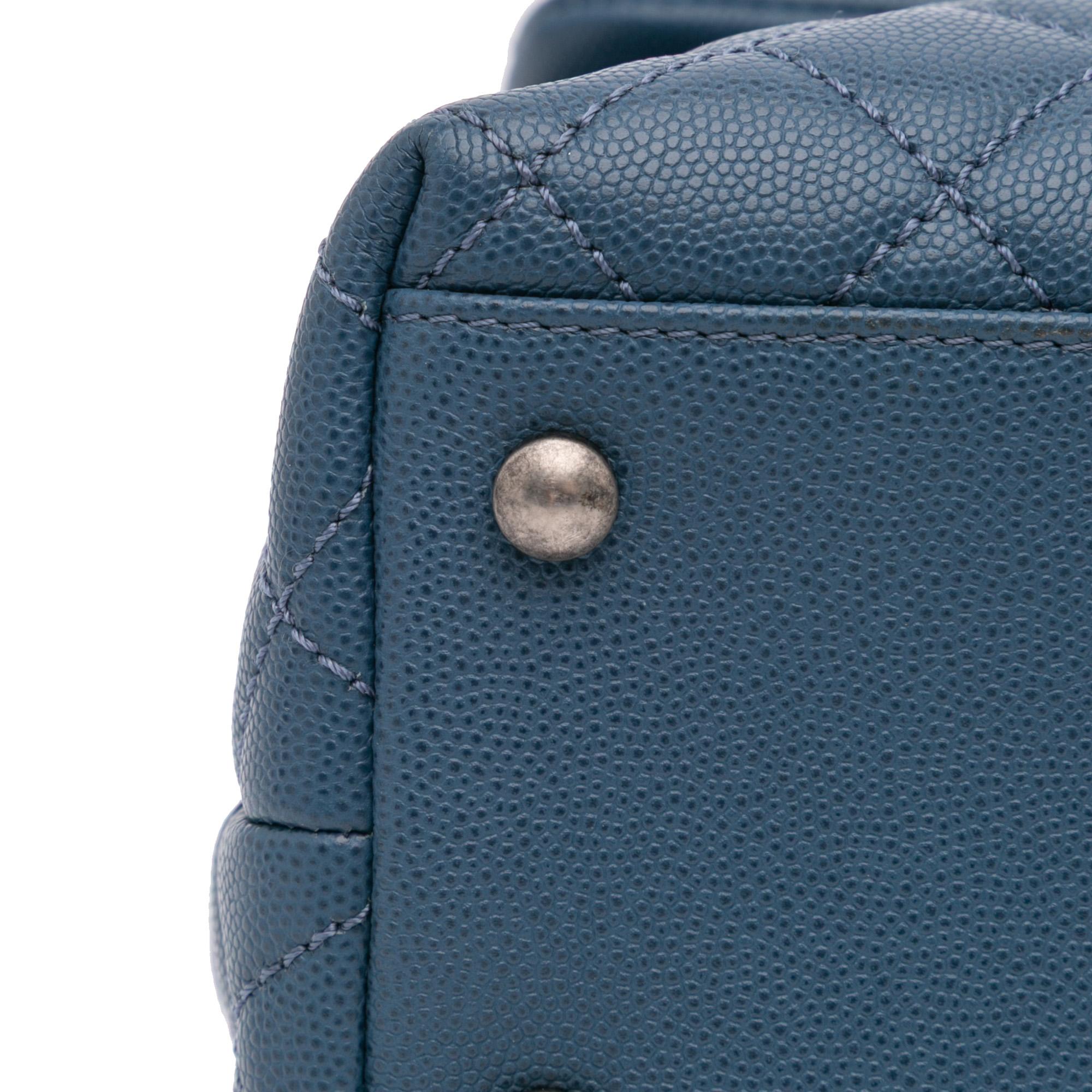 Chanel Large Caviar Coco Top Handle Bag