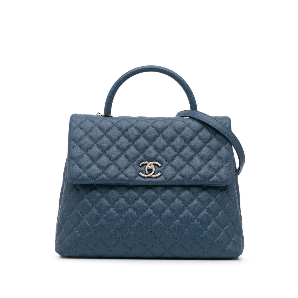 Chanel Large Caviar Coco Top Handle Bag