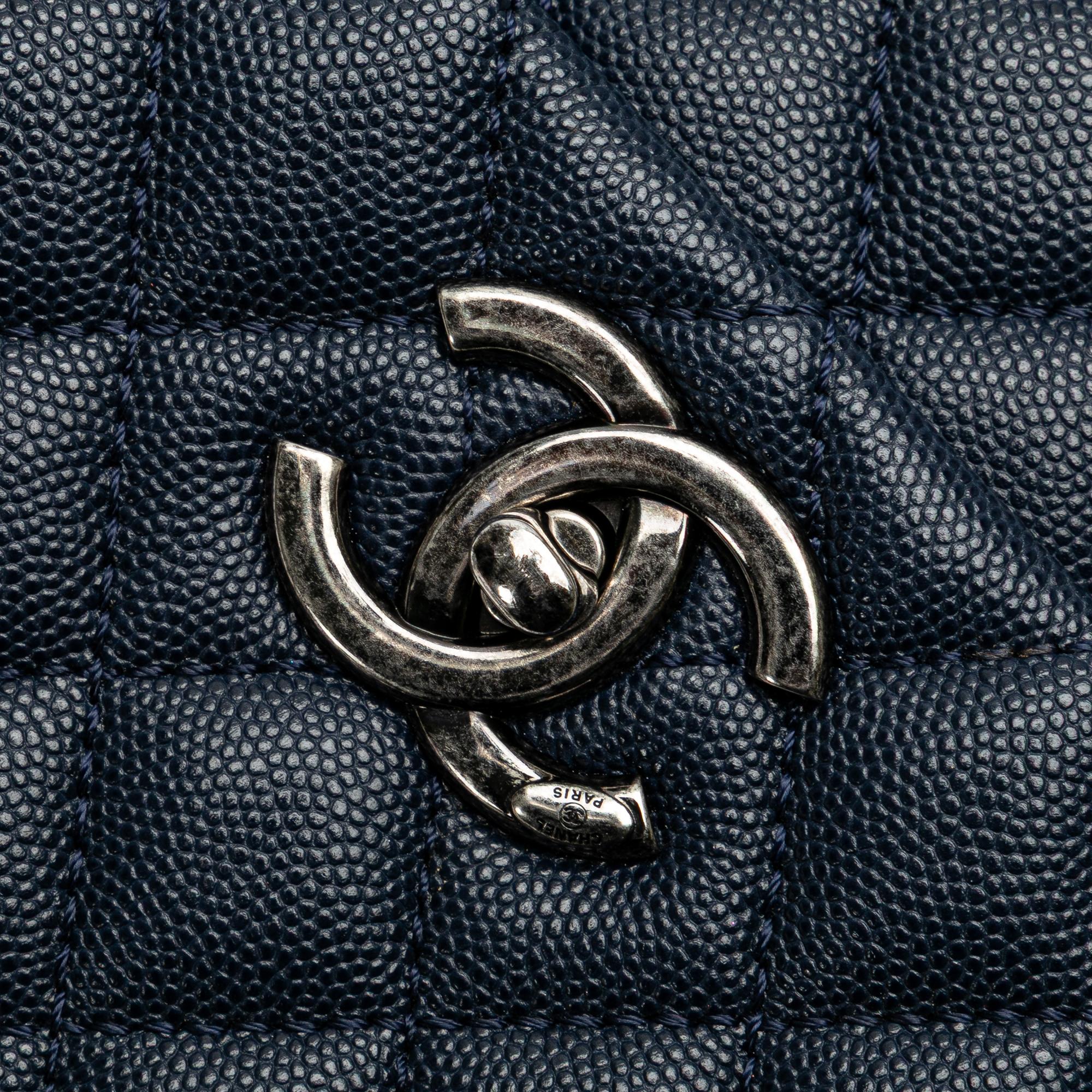 Chanel Large Caviar Coco Top Handle Bag