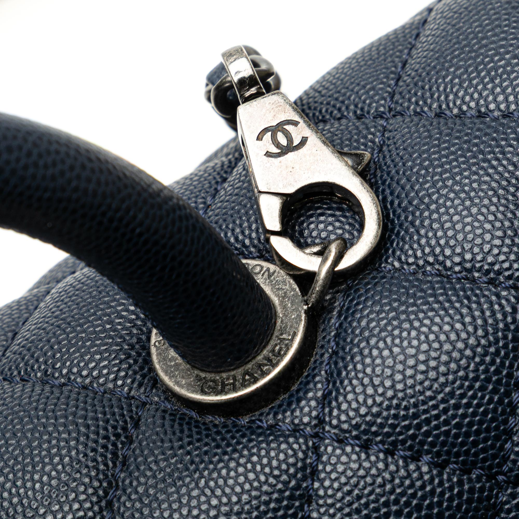 Chanel Large Caviar Coco Top Handle Bag