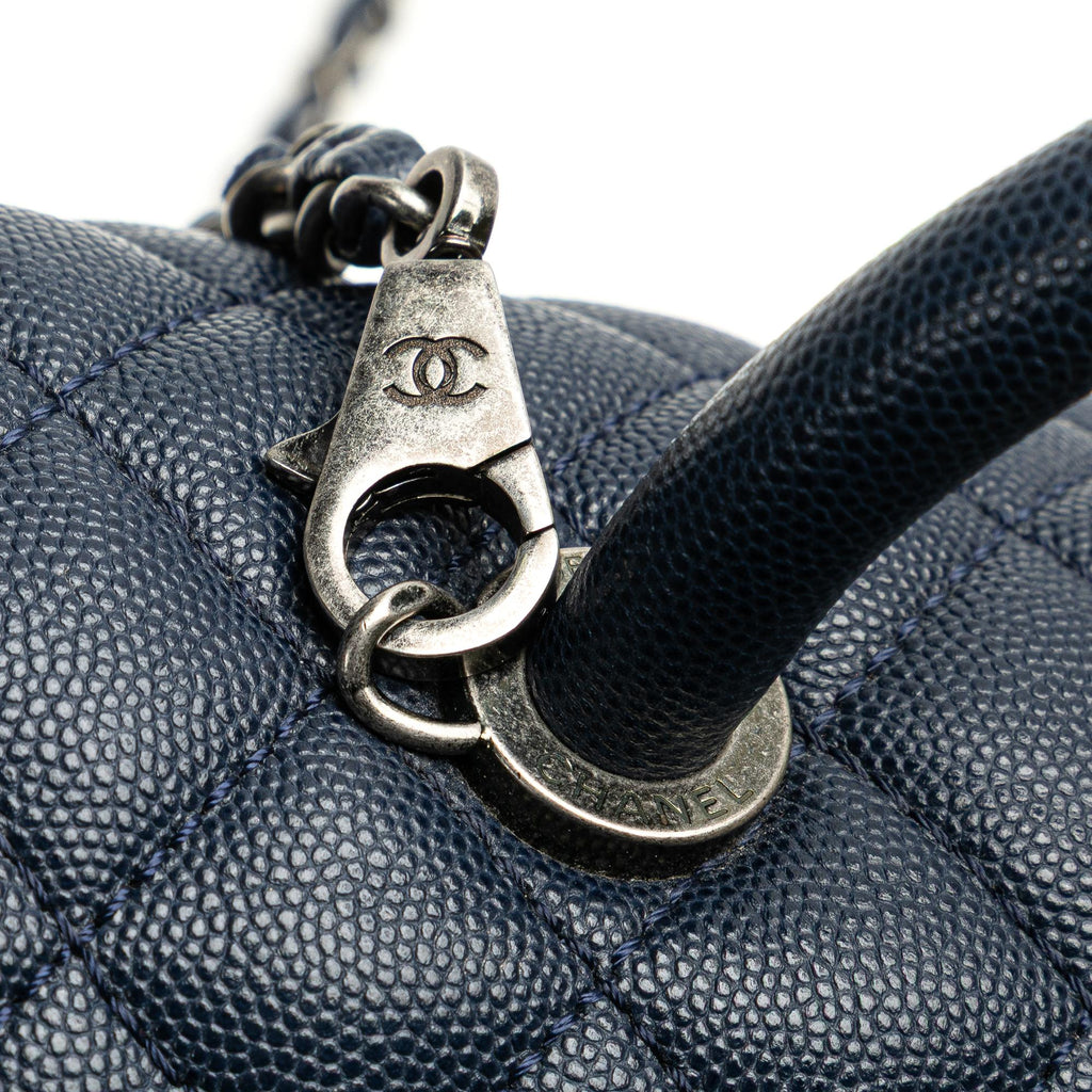 Chanel Large Caviar Coco Top Handle Bag