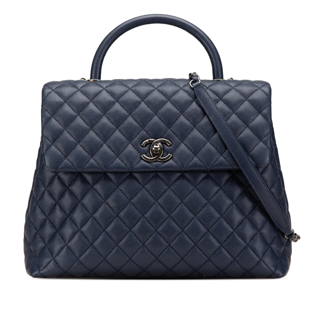 Chanel Large Caviar Coco Top Handle Bag