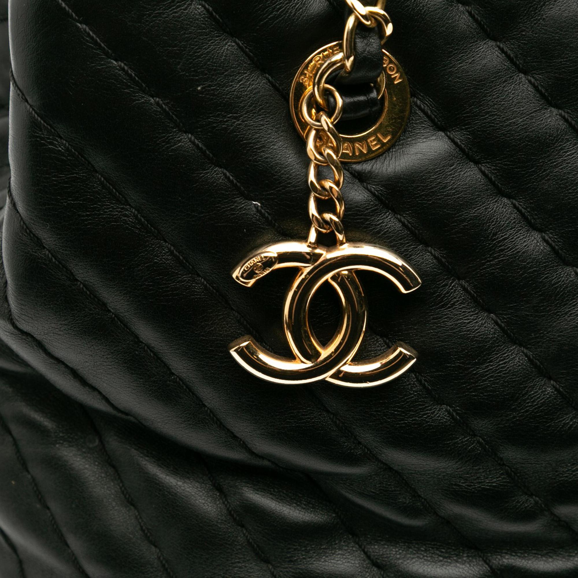 Chanel Large Chevron Calfskin Surpique Tote