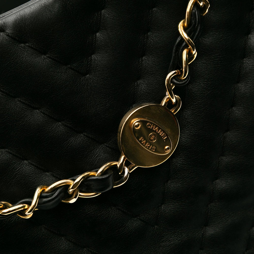 Chanel Large Chevron Calfskin Surpique Tote