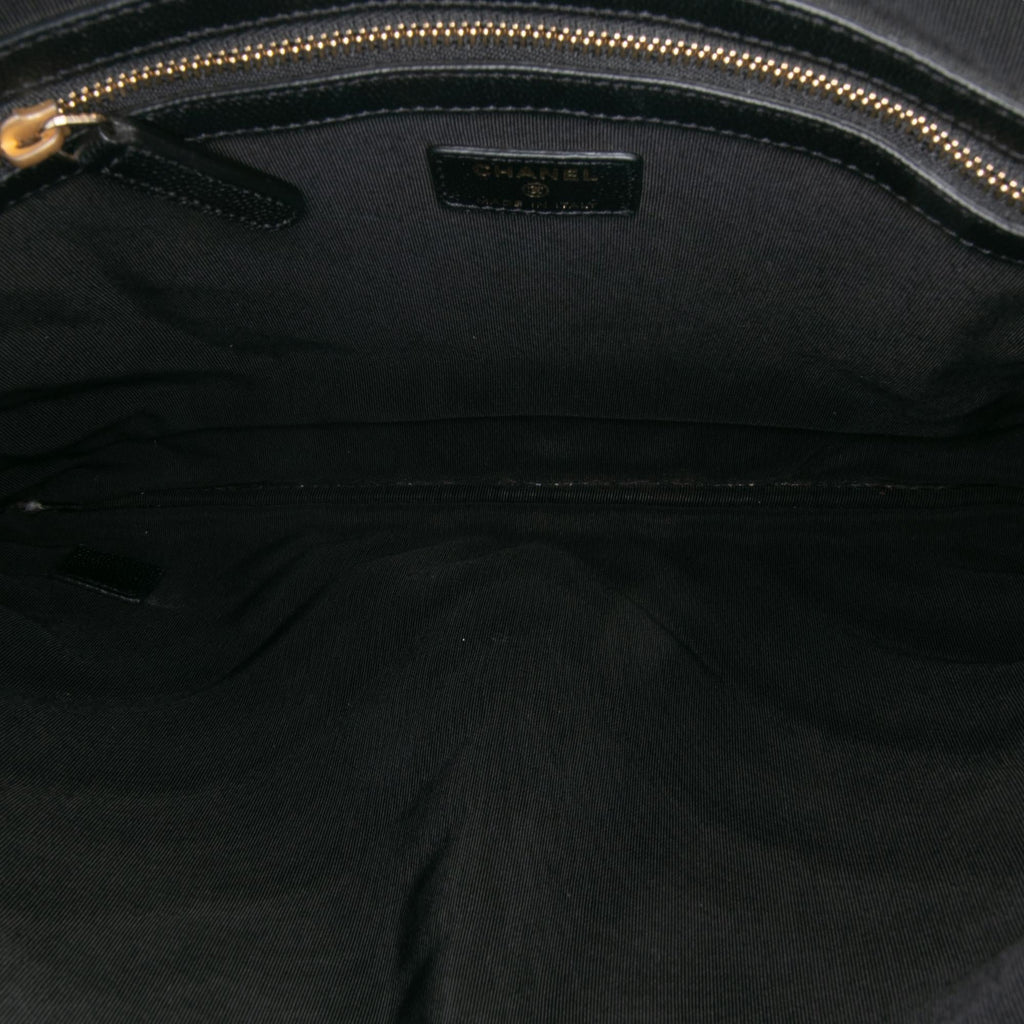 Chanel Large Chevron Caviar Ancient Greek Charms O Case Clutch