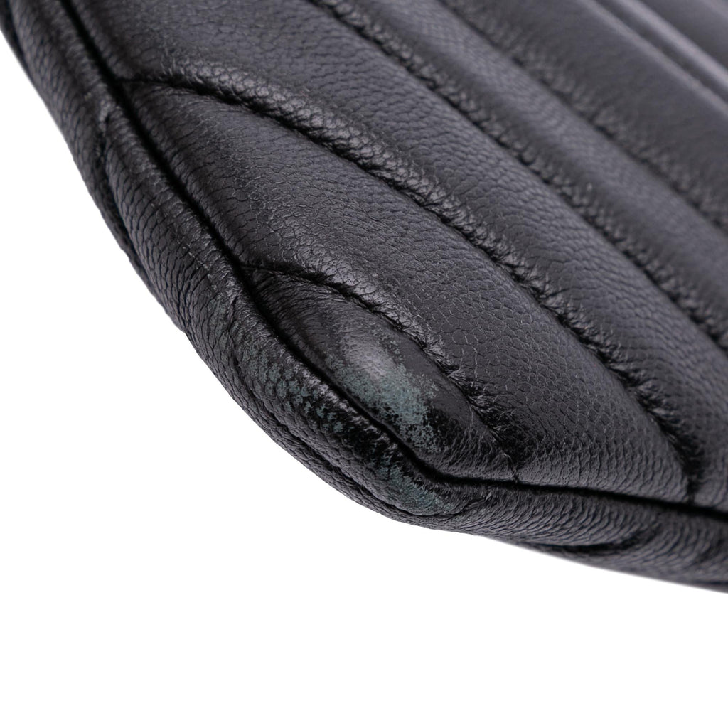 Chanel Large Chevron Caviar Ancient Greek Charms O Case Clutch