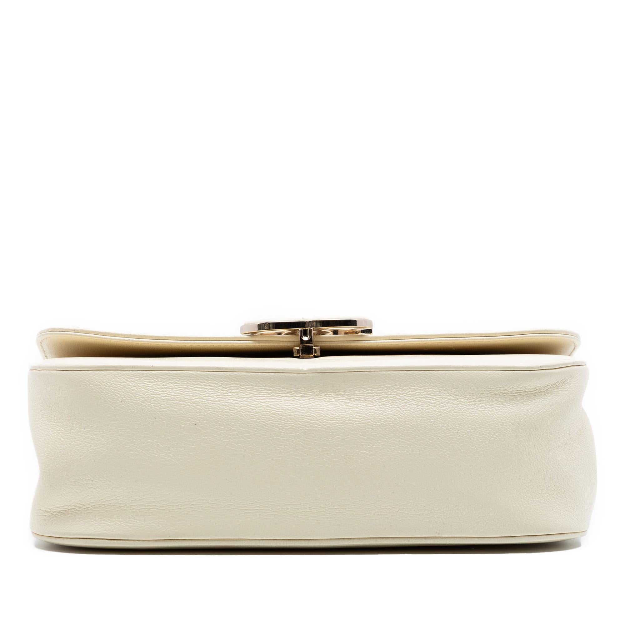 Chanel Large Chevron Sheepskin Subtle Flap