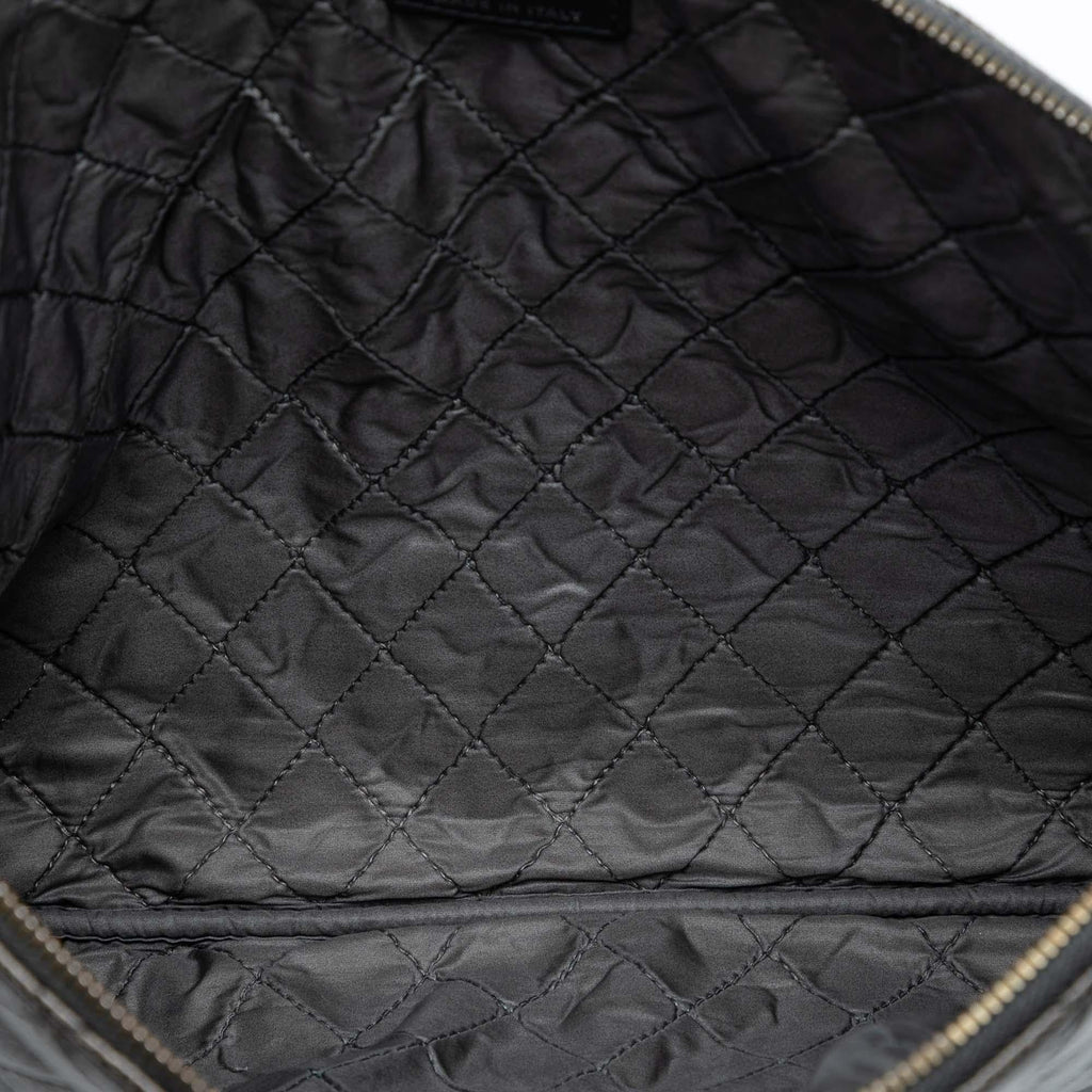 Chanel Large Crinkled Patent O Case Clutch