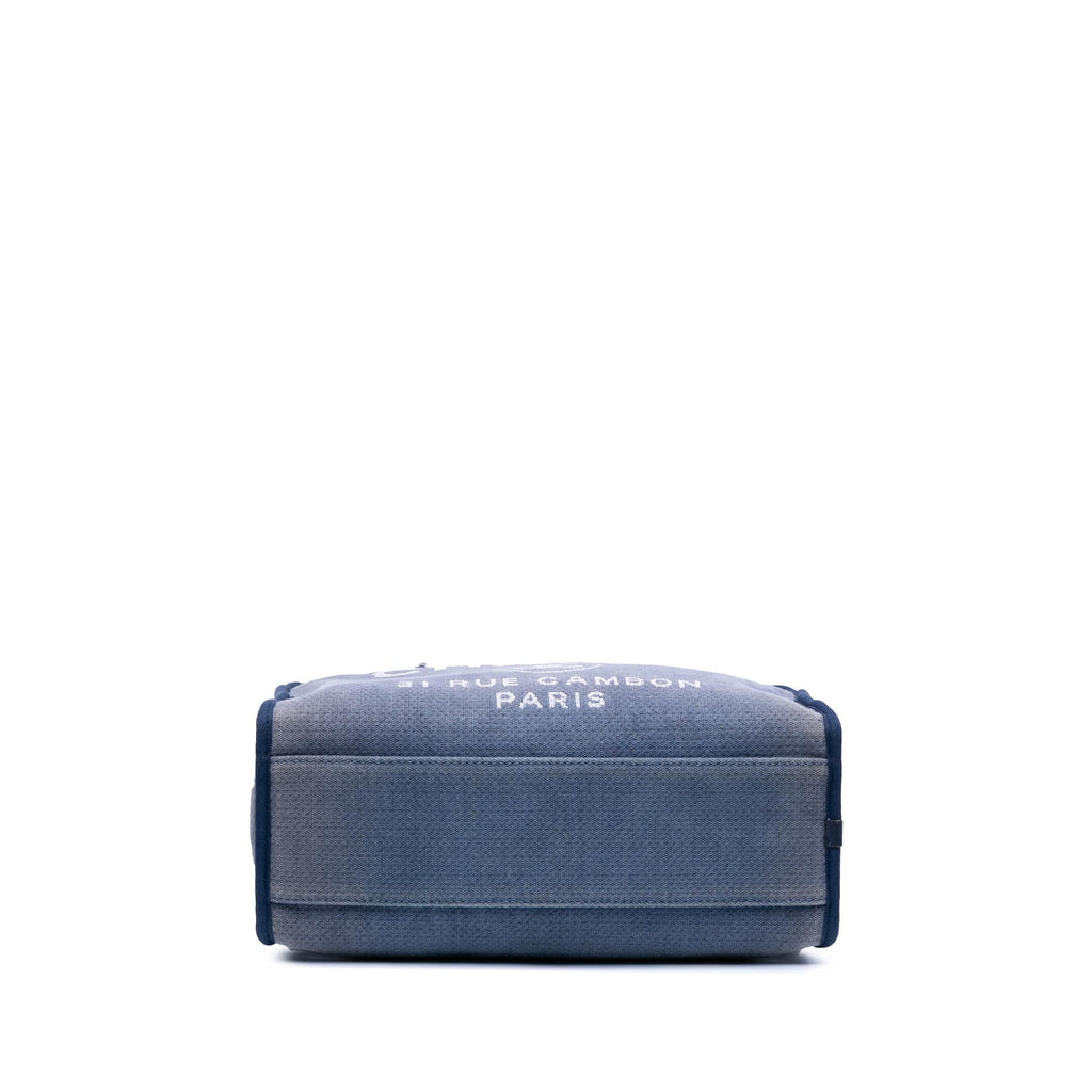 Chanel Large Denim Deauville Bowling Bag