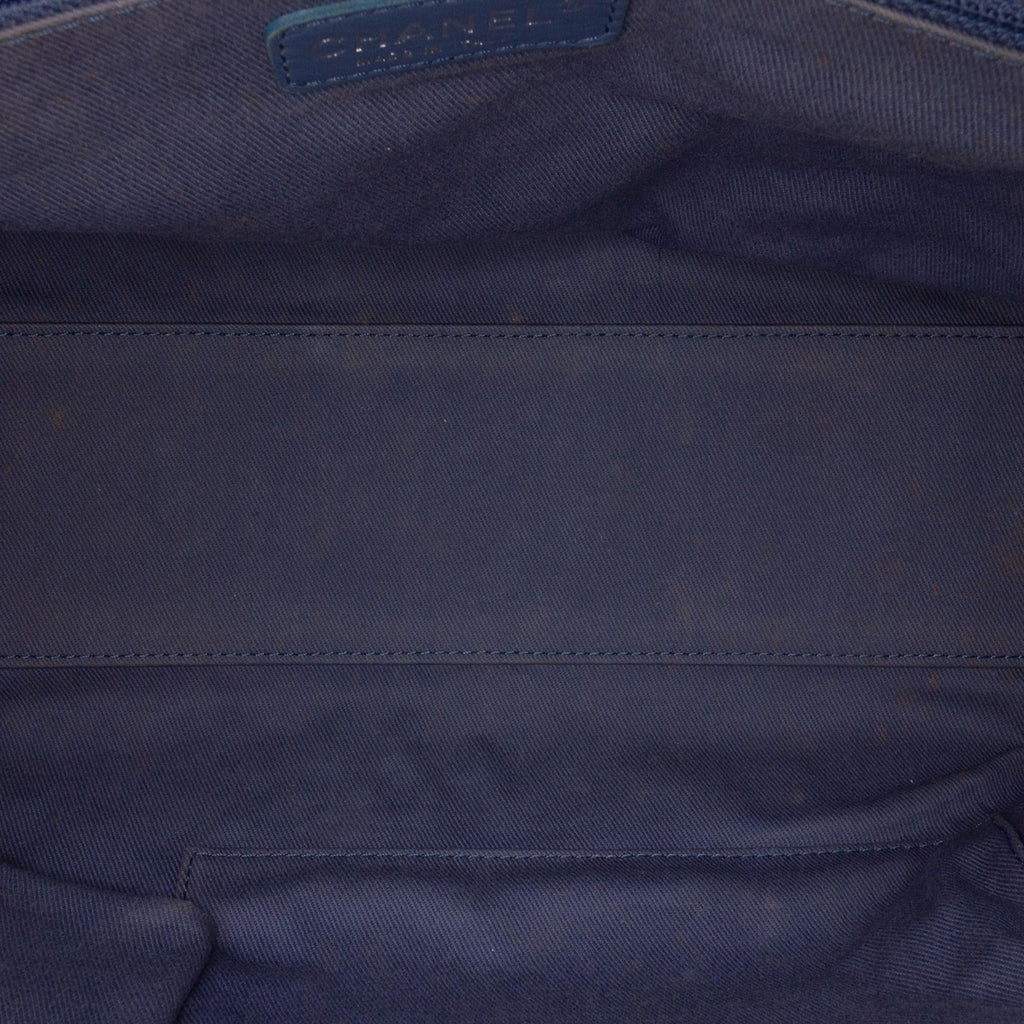 Chanel Large Denim Deauville Bowling Bag