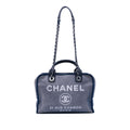 Chanel Large Denim Deauville Bowling Bag