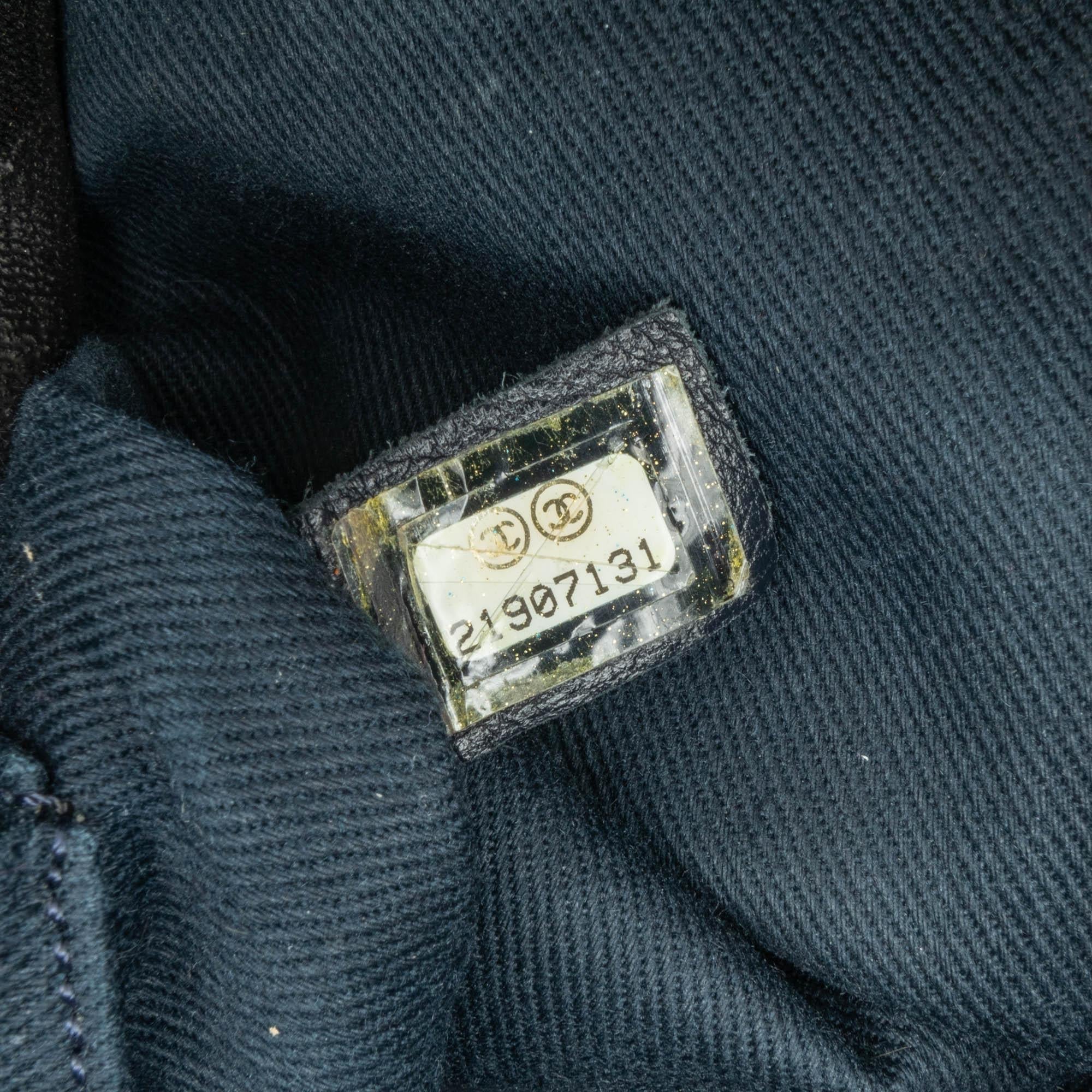 Chanel Large Denim Deauville Bowling Satchel (SHG-qtePh4)