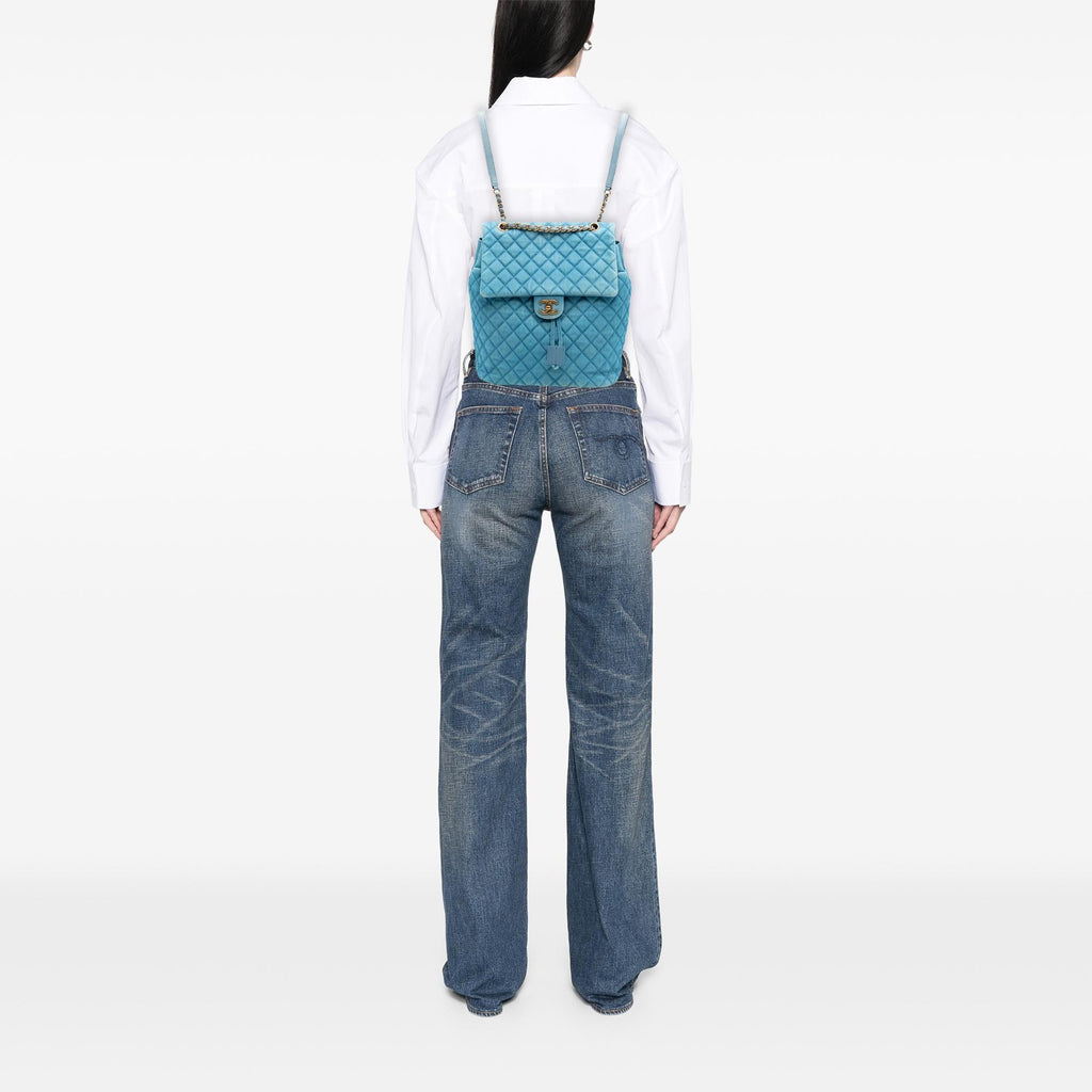 Chanel Large Denim Urban Spirit Backpack