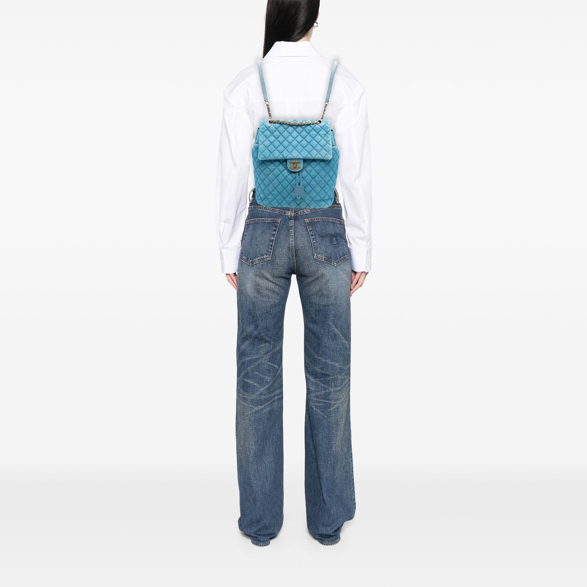 Chanel Large Denim Urban Spirit Backpack
