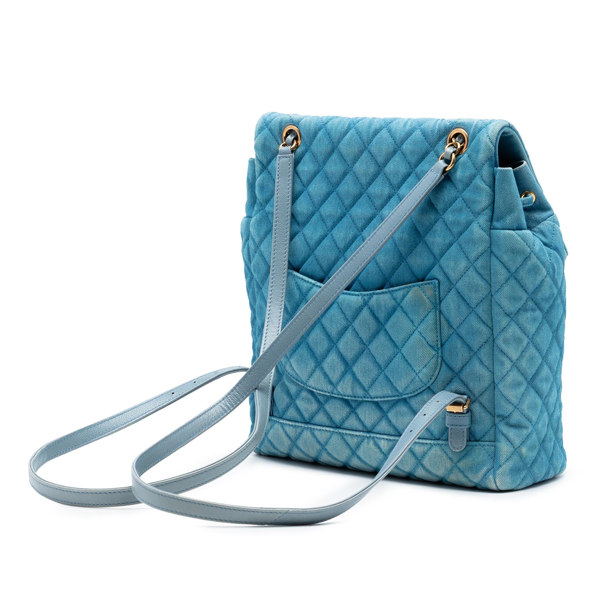 Chanel Large Denim Urban Spirit Backpack