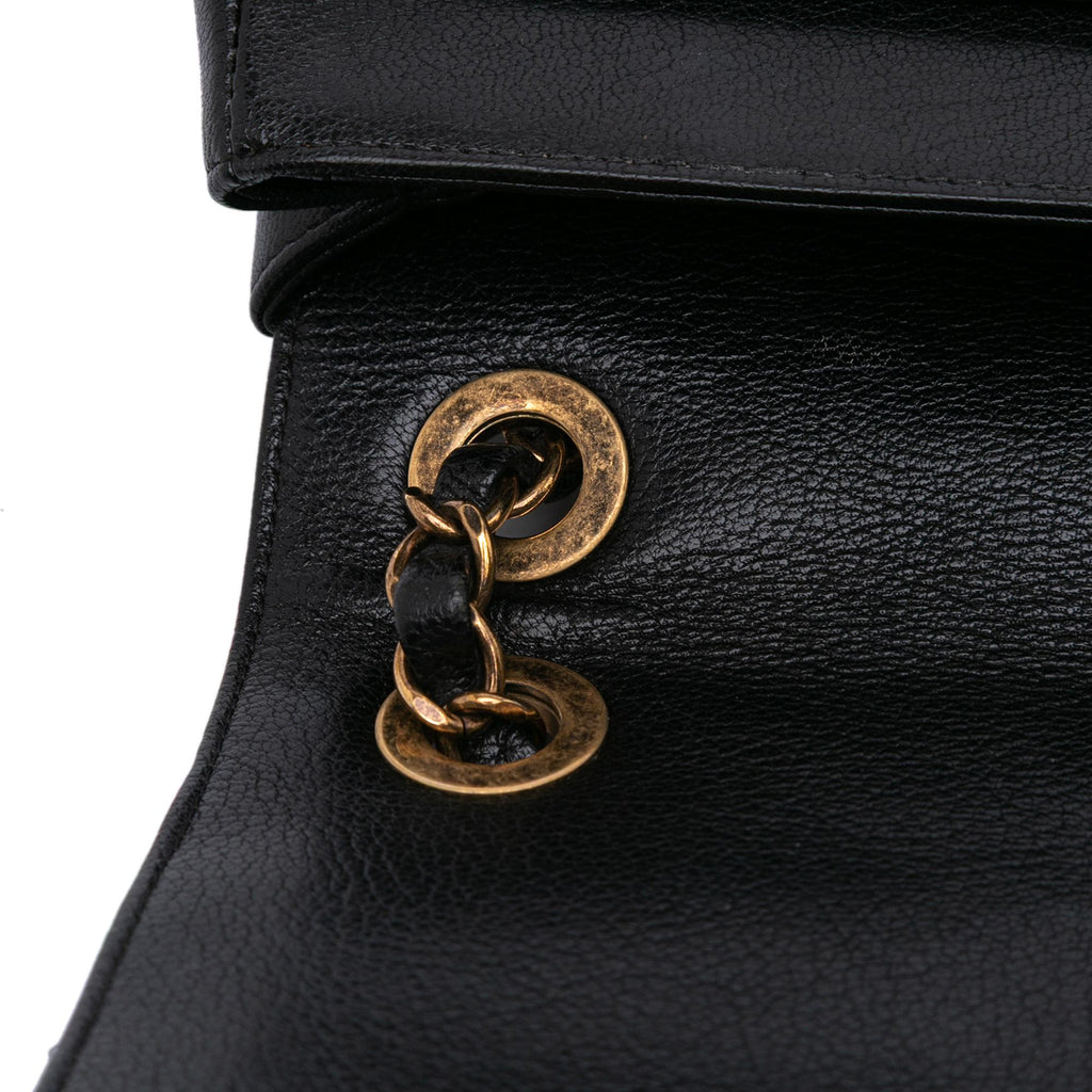 Chanel Large Diagonal Quilted Goatskin Flap