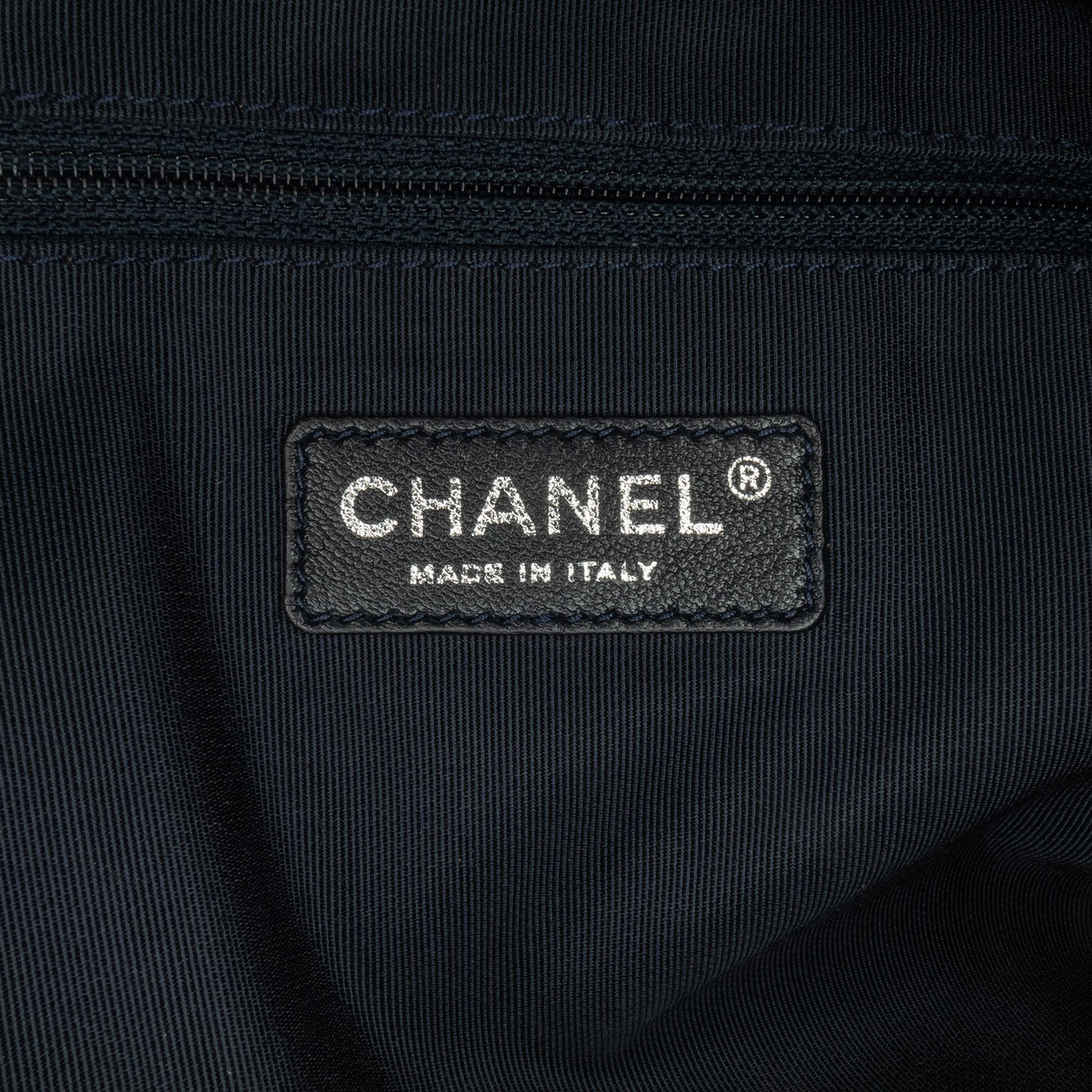Chanel Large Fringed Denim Shopping Tote